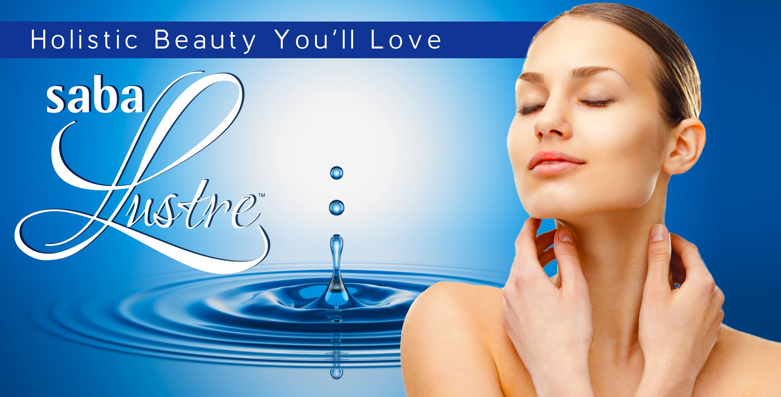 Woman with radiant skin and closed eyes